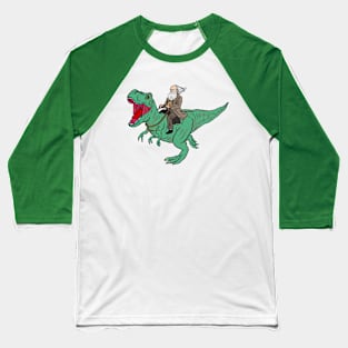 riding a dinosaur Baseball T-Shirt